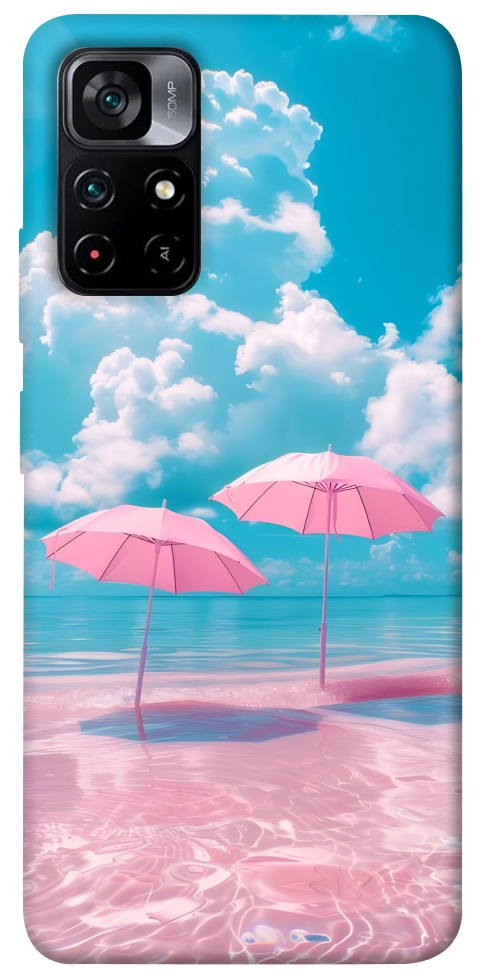 Чохол Рожеві парасольки для Xiaomi Poco M4 Pro 5G