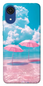 Чехол Розовые зонтики для Galaxy A03 Core