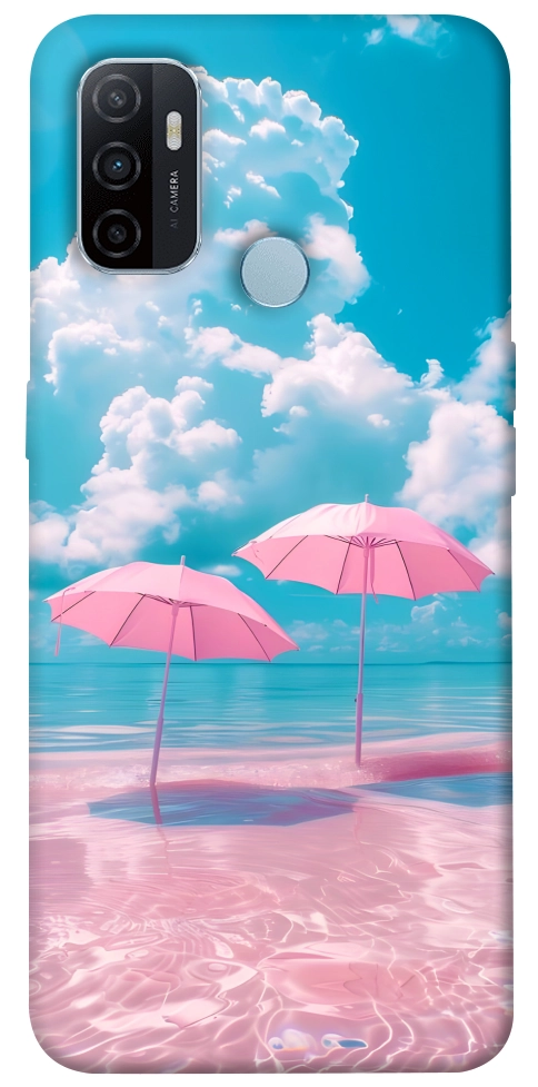 Чохол Рожеві парасольки для Oppo A32