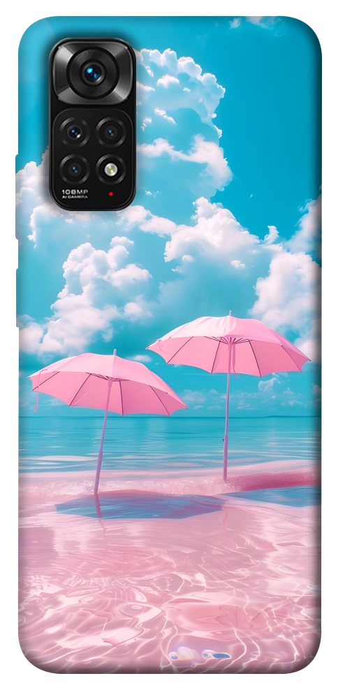 Чохол Рожеві парасольки для Xiaomi Redmi Note 11 (Global)
