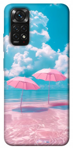 Чехол Розовые зонтики для Xiaomi Redmi Note 11S