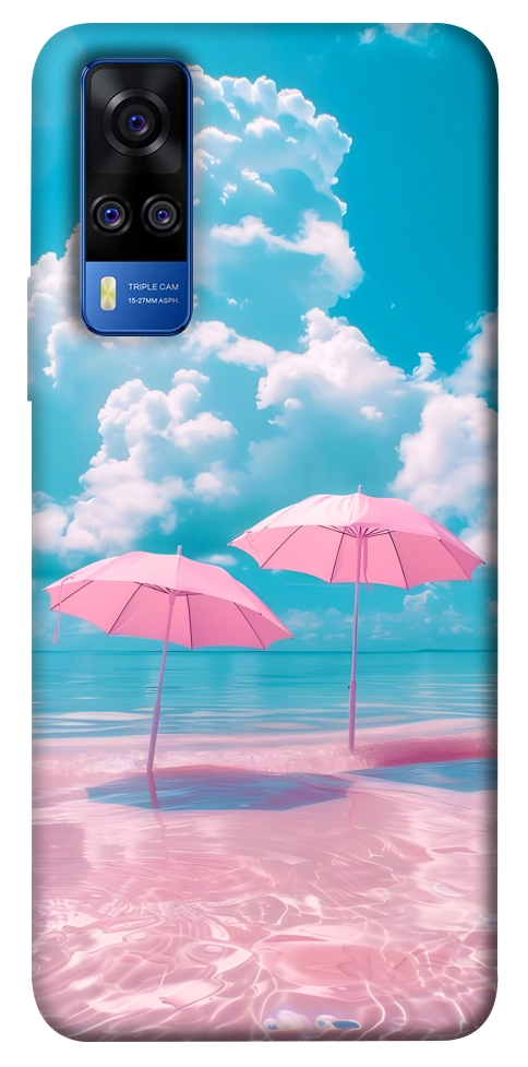Чохол Рожеві парасольки для Vivo Y51a