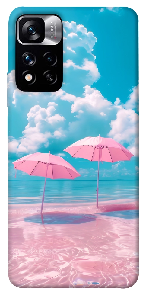 Чохол Рожеві парасольки для Xiaomi Redmi Note 11 5G