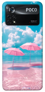 Чехол Розовые зонтики для Xiaomi Poco X4 Pro