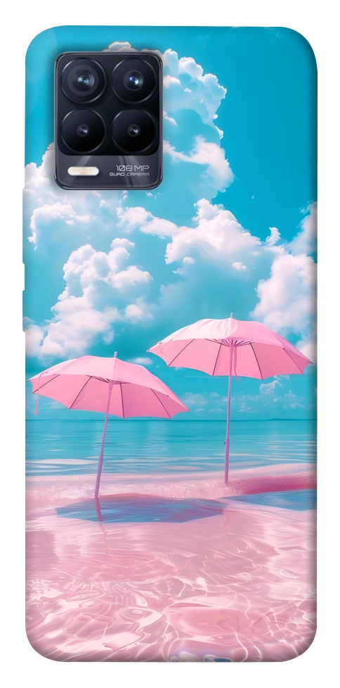 Чохол Рожеві парасольки для Realme 8 Pro