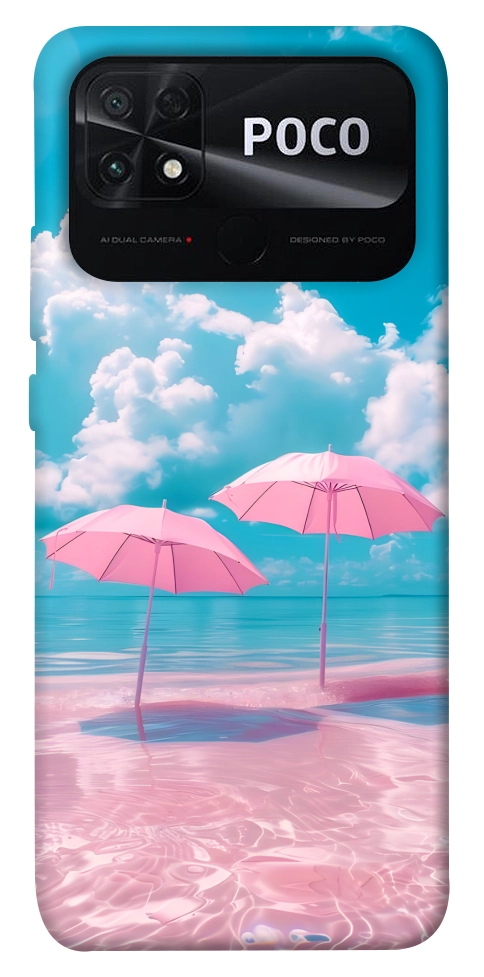 Чохол Рожеві парасольки для Xiaomi Poco C40