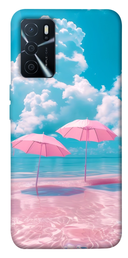 Чохол Рожеві парасольки для Oppo A16