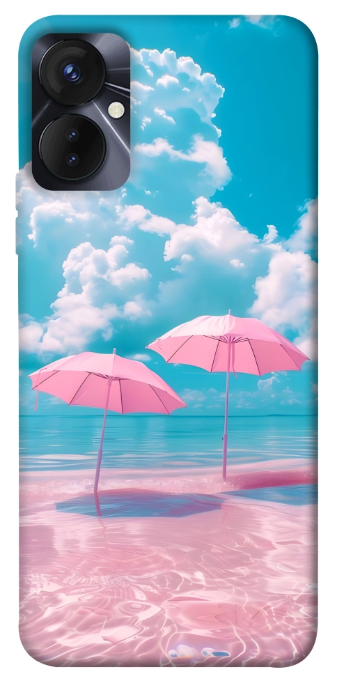 Чохол Рожеві парасольки для TECNO Spark 9 Pro