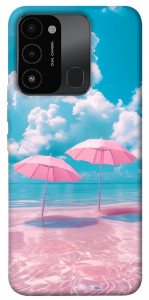 Чехол Розовые зонтики для TECNO Spark 8C