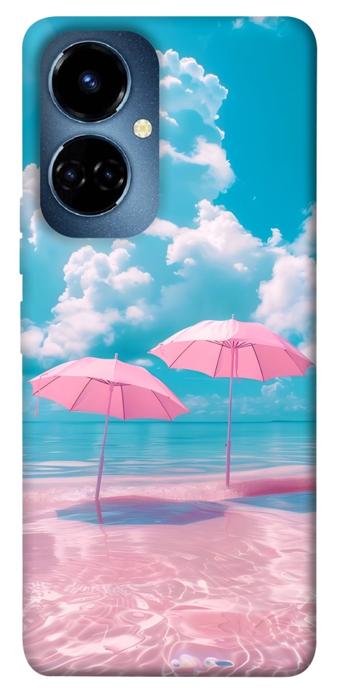 Чохол Рожеві парасольки для TECNO Camon 19 Pro (CI8n)