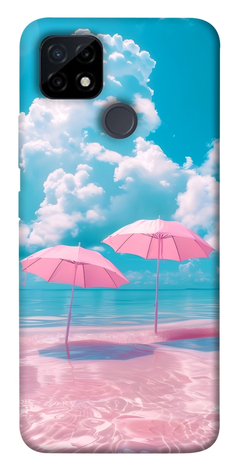 Чохол Рожеві парасольки для Realme C25Y