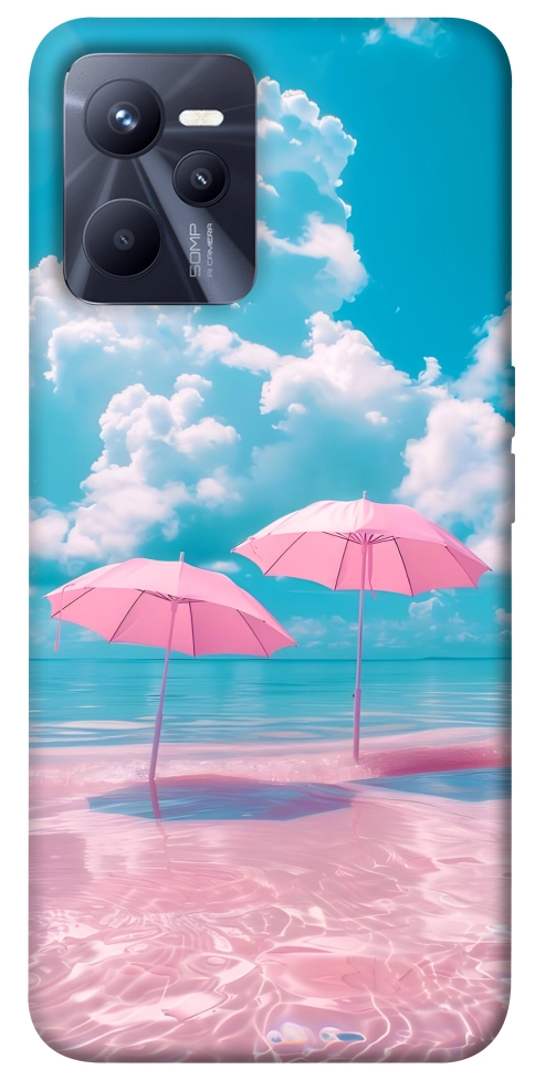 Чохол Рожеві парасольки для Realme C35