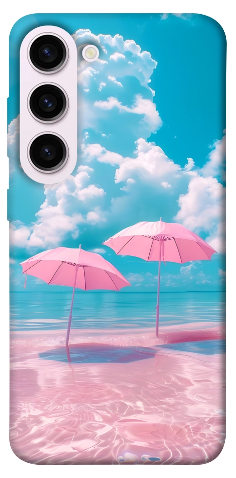 Чохол Рожеві парасольки для Galaxy S23+