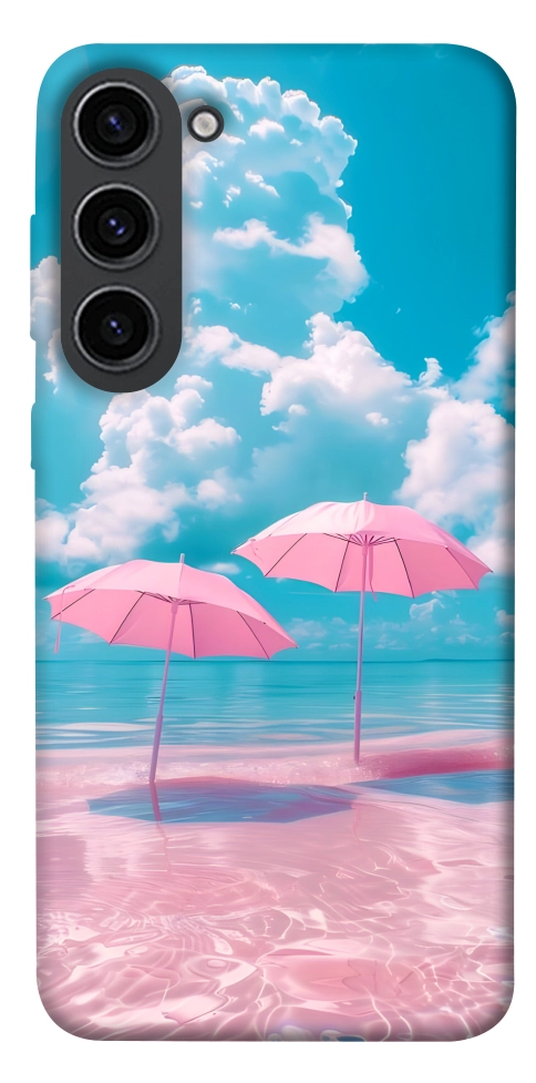 Чохол Рожеві парасольки для Galaxy S23