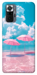 Чехол Розовые зонтики для Xiaomi Redmi Note 10 Pro Max