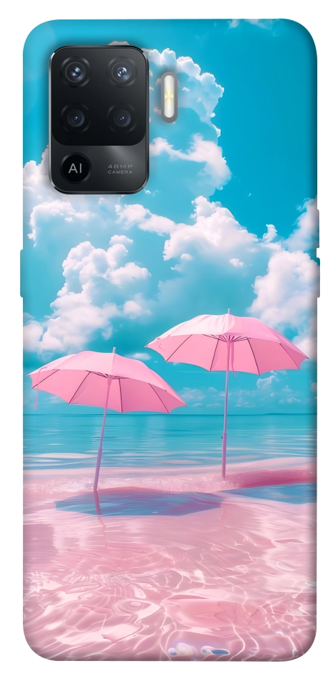 Чохол Рожеві парасольки для Oppo Reno 5 Lite