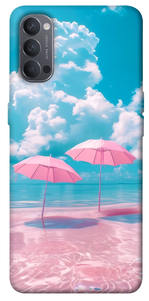 Чохол Рожеві парасольки для Oppo Reno 4