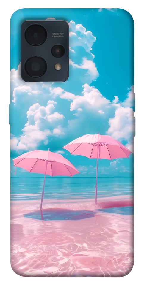 Чохол Рожеві парасольки для Realme 9 Pro+