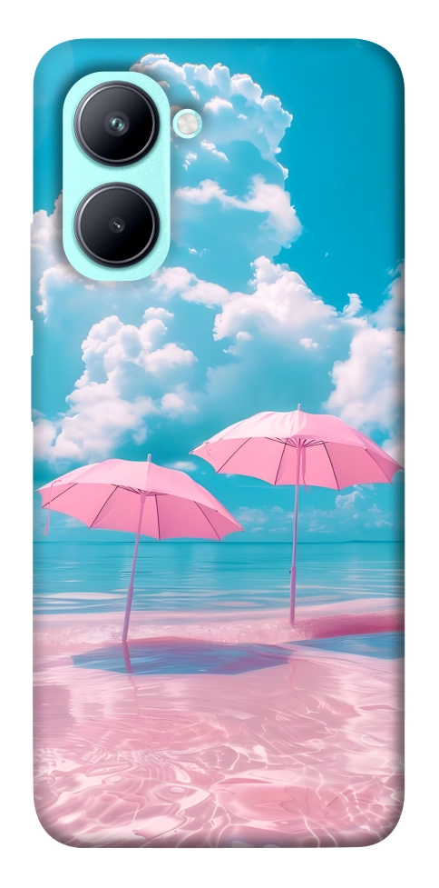 Чохол Рожеві парасольки для Realme C33