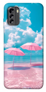 Чехол Розовые зонтики для Nokia G60