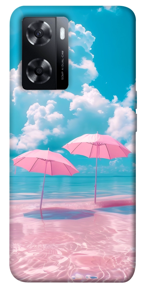Чохол Рожеві парасольки для Oppo A77s