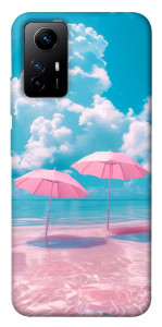 Чехол Розовые зонтики для Xiaomi Redmi Note 12S