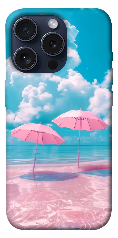 Чохол Рожеві парасольки для iPhone 15 Pro