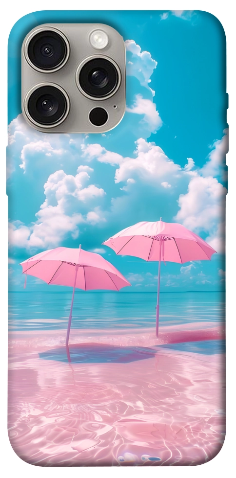 Чохол Рожеві парасольки для iPhone 15 Pro Max