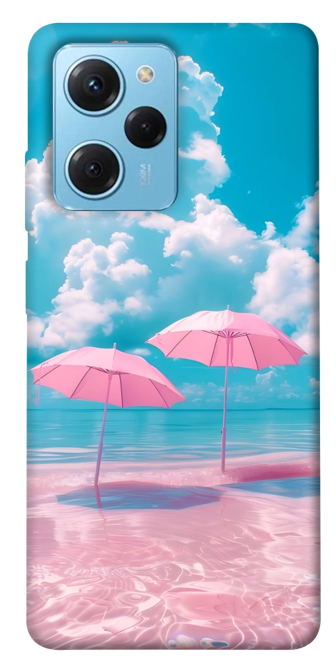 Чохол Рожеві парасольки для Xiaomi Poco X5 Pro 5G