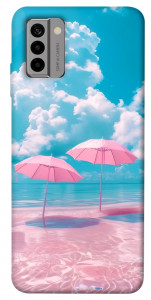 Чехол Розовые зонтики для Nokia G22