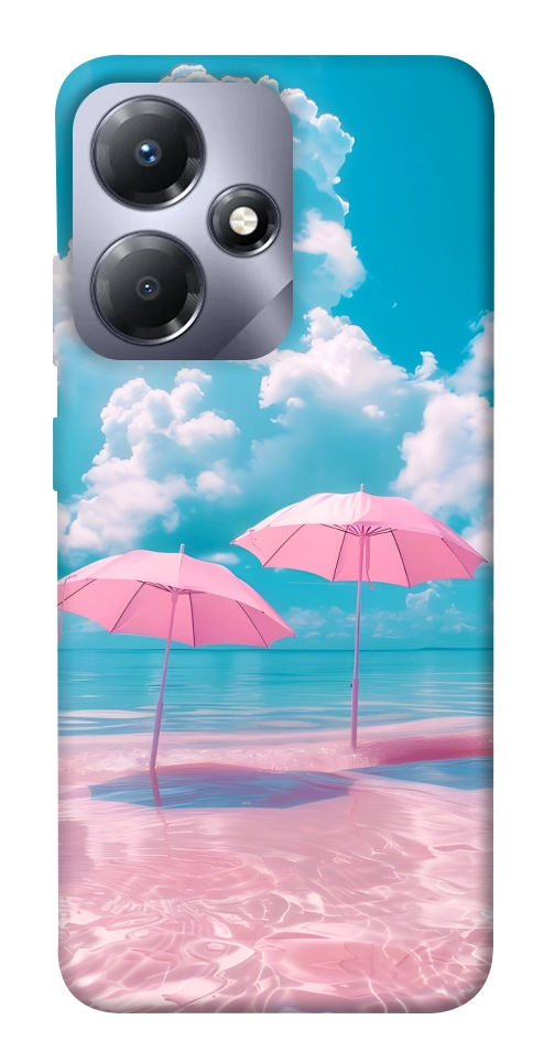 Чохол Рожеві парасольки для Infinix Hot 30 Play
