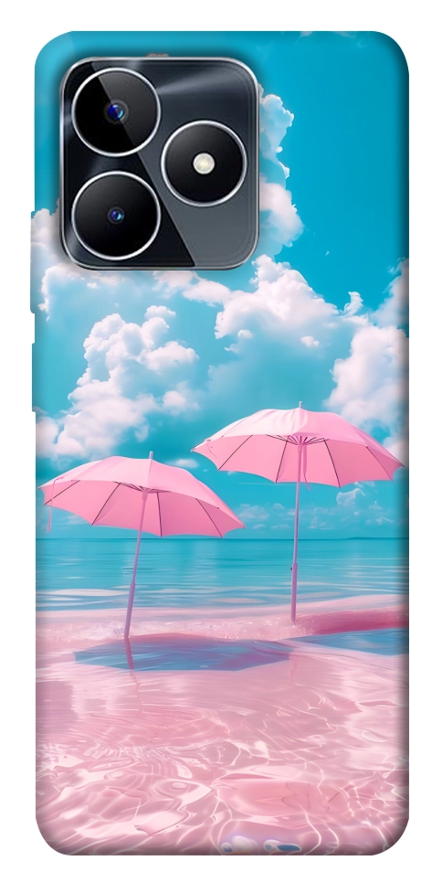 Чехол Розовые зонтики для Realme C53