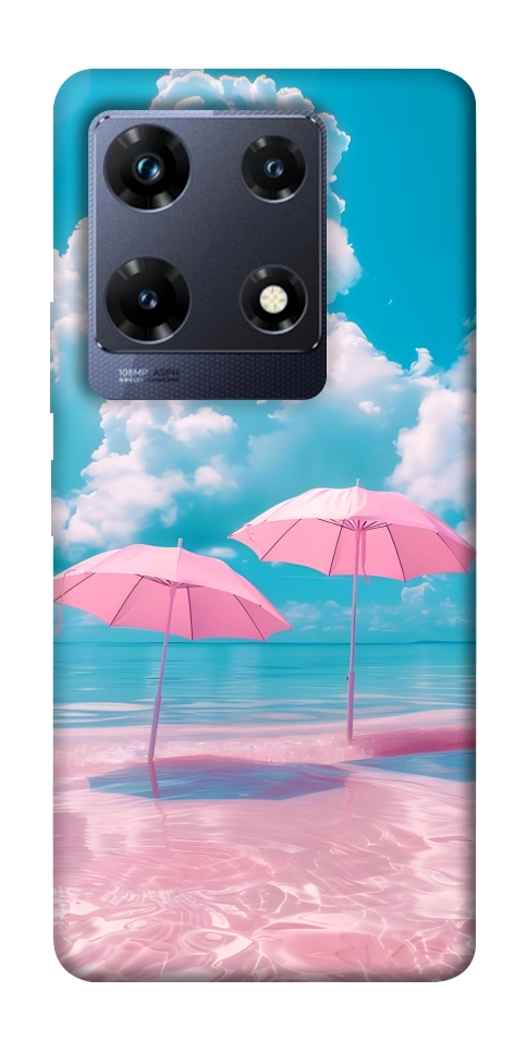 Чехол Розовые зонтики для Infinix Note 30 Pro NFC
