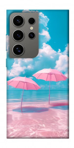 Чехол Розовые зонтики для Galaxy S24 Ultra