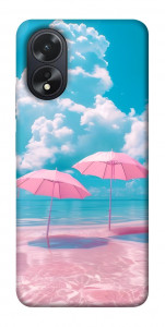 Чехол Розовые зонтики для Oppo A18