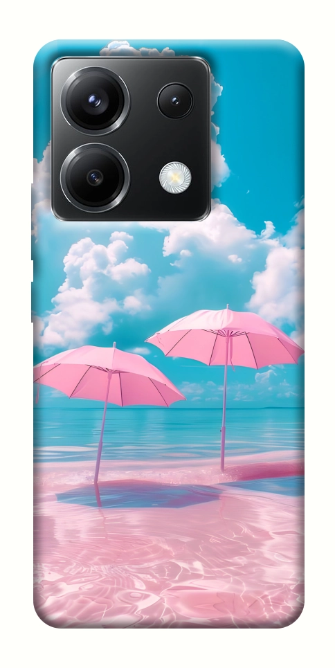 Чехол Розовые зонтики для Xiaomi Poco X6