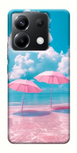 Чехол Розовые зонтики для Xiaomi Poco X6