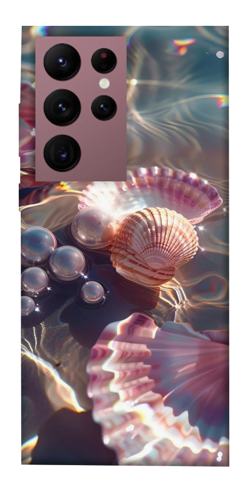Чехол Яркие ракушки для Galaxy S22 Ultra
