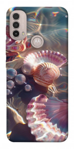 Чехол Яркие ракушки для Motorola Moto E40