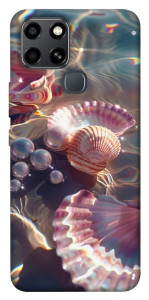 Чехол Яркие ракушки для Infinix Smart 6