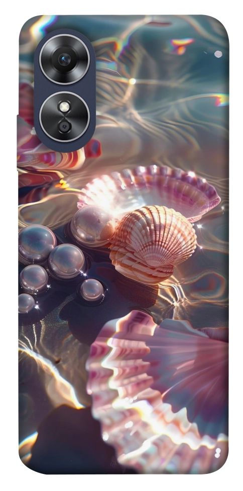 Чехол Яркие ракушки для Oppo A17