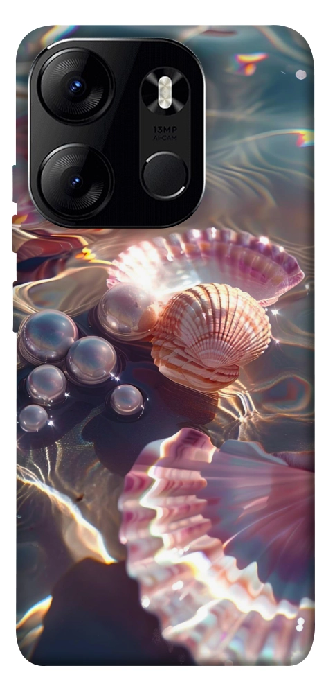 Чехол Яркие ракушки для Tecno Spark Go 2023