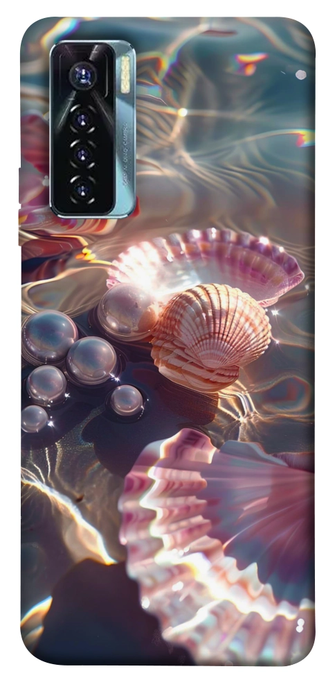 Чехол Яркие ракушки для TECNO Camon 17 Pro