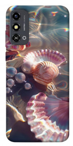 Чехол Яркие ракушки для ZTE Blade A53