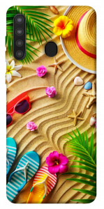 Чехол Пляжные принадлежности для Galaxy A21
