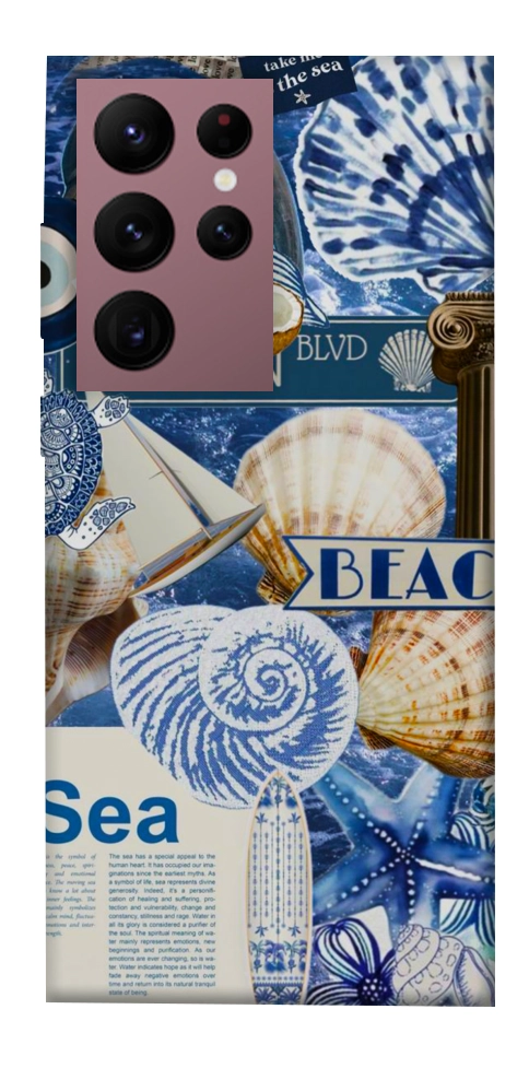 Чохол Морський колаж для Galaxy S22 Ultra