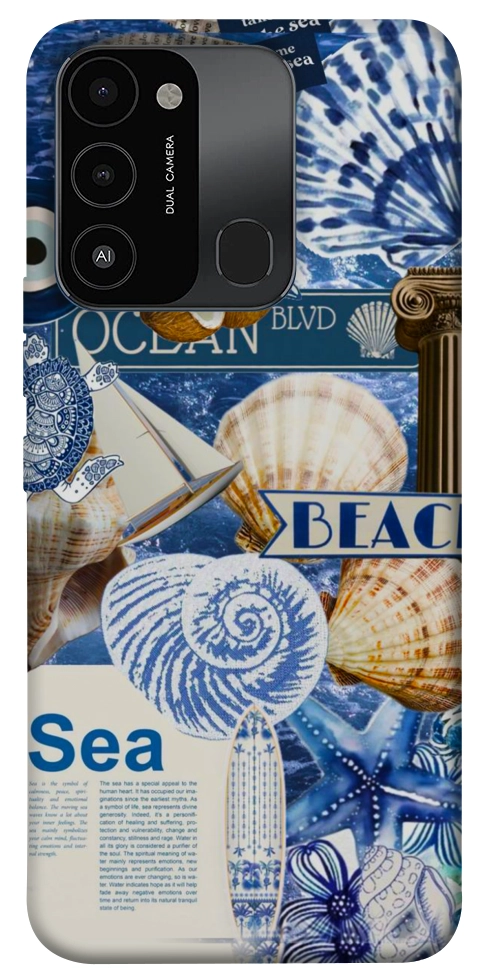 Чохол Морський колаж для TECNO Spark 8C