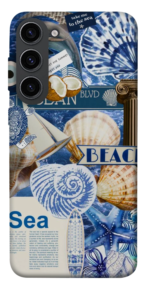 Чехол Морской коллаж для Galaxy S23