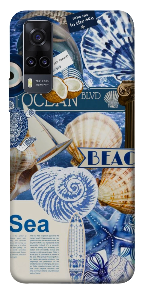 Чехол Морской коллаж для Vivo Y31