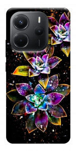 Чохол Flowers on black для Xiaomi Redmi Note 14 4G (Europe version)